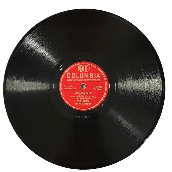 Gene Krupa 78 Old Devil Moon / Same Old Blues Columbia 37270 E- Jazz - Picture 2 of 2